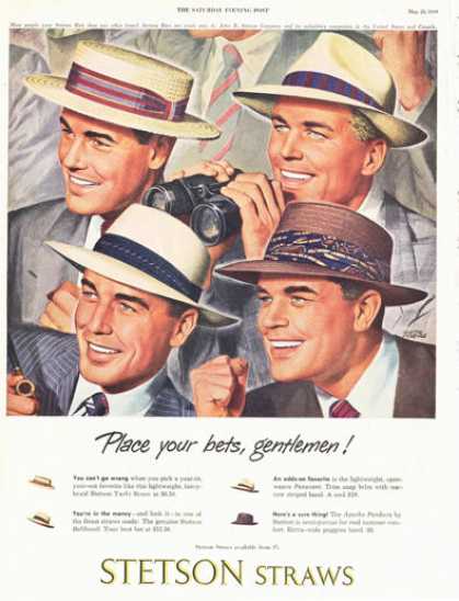1950's straw hats